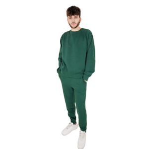 Ensemble de survêtement décontracté pour homme, 100 % coton, col rond uni, séchage rapide, respirant, écologique, avec la meilleure qualité OEM - Product Image 2