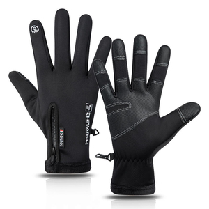 Guantes de Invierno de Cuero Aislantes para Hombre y Mujer, Resistentes al Agua y al Viento, Compatibles con Pantalla Táctil, Resistentes al Fuego, para Correr - Product Image 2