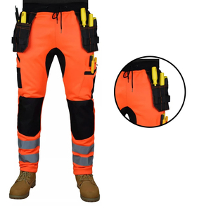 Pantalon cargo d'hiver en toile de haute qualité pour homme, style hip-hop, pour le jogging/la course, avec poches, 100% coton biologique - Product Image 5