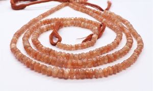 Perles rondes lisses en pierre de soleil naturelle 5-6 mm, perles de pierre de soleil 16 pouces pour la fabrication de bijoux, vente en gros - Product Image 5