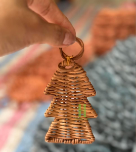 Venta caliente campana de ratán decoración campana de mimbre Natural para la decoración del árbol de Navidad adornos de ratán bohemio personalizar en HNH Craft - Product Image 6