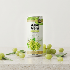 Boisson à l'aloe vera en gros OEM/ODM avec jus de pamplemousse et pulpe d'aloe vera véritable, faible teneur en sucre |   Boisson rafraîchissante en canette de 250 ml - Product Image 1