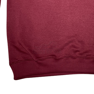 Sweat-shirt col rond bordeaux en molleton de coton doux avec logo imprimé en silicone, coupe ample, décontracté, pour femme, idéal pour l'hiver, style oversize - Product Image 2