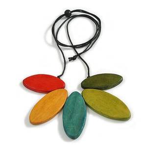 Collier moderne en résine et bois, accessoire de mode, choix des amoureux, bijoux en cristal - Product Image 6