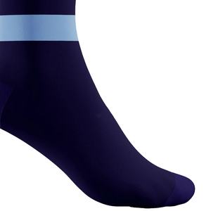 Chaussettes ras du cou pour femmes en coton uni respirant, tricotées jacquard violet, vert, jaune, compression CLASSE 1, pour yoga, sport, usage quotidien, printemps - Product Image 4