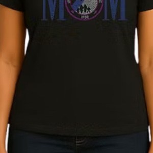 Camiseta Negra con Logo MOM para Mujer, Estilo Casual, Ropa Urbana, Cómoda, a la Moda - Product Image 5