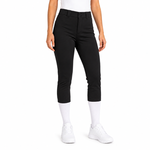 Pantalon d'uniforme de baseball pour femme de haute qualité, léger, pour entraînement de softball, 100 % polyester, taille élastique, personnalisable pour équipe - Product Image 5