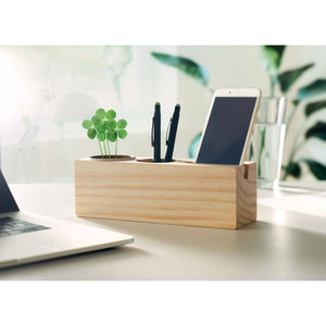 Portapenne in legno personalizzabile con Thila semi unico organizzatore per ufficio - Product Image 2