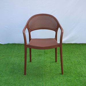 Brown Colored King Style Molded Plastic <b>Chair</b> - A <b>Garden</b> <b>Chair</b> suited for a wise buyer - Product Image 4