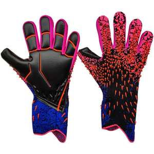 Gants de gardien de but de football professionnels personnalisables avec paume en mousse de latex, protection des doigts et du pouce, design antidérapant - Product Image 3