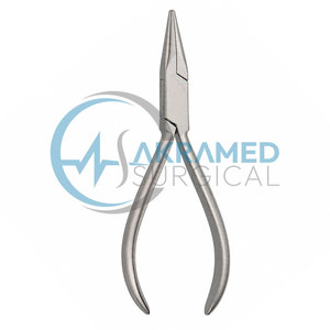Premium Dental Orthodontic Langenbeck <b>Pliers</b> Stainless Steel Smooth Round <b>Flat</b> <b>Nose</b> Wire Bending Surgical Instruments CE - Product Image 3