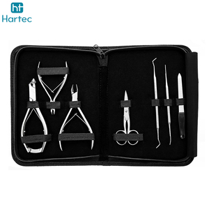 Ensemble d'instruments de podologie avec logo personnalisé, coupe-ongles pour ongles épais et ongles incarnés, ensemble de pédicure en acier inoxydable avec étui - Product Image 6