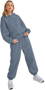 Conjunto de Sudadera con Capucha Oversize y Pantalones de Chándal de Forro Polar Premium para Mujer, Conjunto Deportivo de Sudadera con Capucha y Pantalones de Chándal para Mujer - Product Image 5