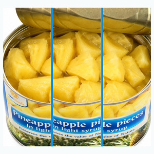 Competitive Price Factory In Vietnam Best Selling <b>Pineapple</b> Pieces in <b>Light</b> Syrup Customized Packaging - Product Image 3