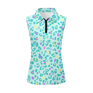 Chemise décontractée à fermeture éclair légère et respirante, haut tendance, vente en gros, usine, sur mesure, sans manches, fermeture éclair, pour femme - Product Image 5