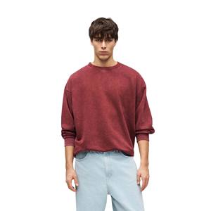 Nouveau sweat-shirt à col rond en molleton 100% coton pour homme, couleur délavée, pour la saison hivernale - Product Image 2