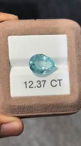 Turmalina Paraiba natural de corte ovalado de Mozambique, piedra genuina suelta azul verdosa para joyería fina. - Product Image 2