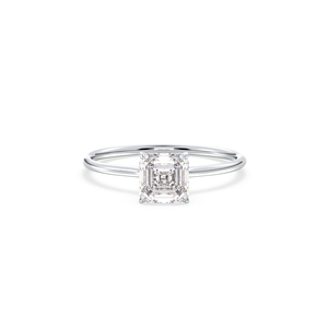 Anillo de Moissanita Chapado en Oro Blanco de 14K y Plata de Ley 925 REYES, Precio al por Mayor, Certificado GRA, Joyería Fina para Bodas - Product Image 2