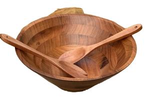 Tazón de Madera Ecológico Hecho de Madera Sostenible con Acabado Pulido Suave, Tazón Clásico para Ensaladas, Personalizable, Precio Económico - Product Image 4