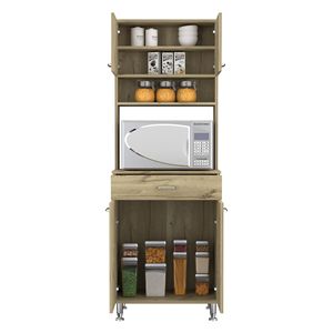Area della baia dispensa due porte mobili da cucina con un cassetto e quattro gambe regolabili in metallo - Product Image 4