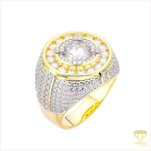Anillo de lujo para hombre con diamante cultivado en laboratorio de plata 925 para proveedores de joyería al por mayor y compradores globales. - Product Image 3