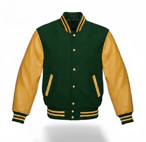 Chaqueta de Béisbol Varsity de Lana Personalizada para Hombre, Talla Grande, Chaqueta Letterman de Invierno, Transpirable y Elegante - Product Image 5