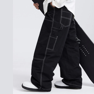 Pantalones de Esquí Holgados para Hombre, Tallas Grandes, Personalización OEM, Impermeables, Transpirables, con Ventilaciones, para Snowboard y Esquí de Invierno - Product Image 4