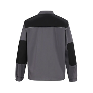 OEM Protective Industrial Workwear Clothes Heavy Duty Durable Multi Pocket Reinforce Elbow Zip Up Safety <b>Jacket</b> Mechanical Coat - Product Image 2