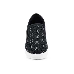 Black <b>Basketball</b> <b>Style</b> Casual Slip-On <b>Shoes</b> AT9077 - Product Image 1