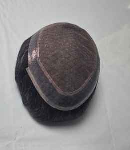 Prothèse capillaire pour homme en cheveux humains Remy, modèle australien, avec système de prothèse capillaire - Product Image 5