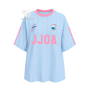 Venta al por mayor de ropa para mujer de Greek Jack And Jill Of America Inc., camiseta extragrande sublimada personalizada con letras griegas, ropa con letras griegas OEM - Product Image 1