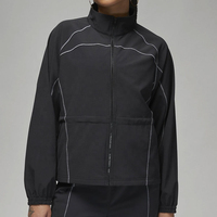 Veste coupe-vent pour homme grande taille, blocs de couleur, fermeture éclair, col montant, écologique, hiver, décontractée, respirante, coupe-vent, coupe régulière