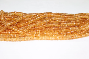 Cuentas de corte de rueda de calidad AAA de 6-7 Mm y 16 pulgadas, piedra preciosa Natural con forma de neumático facetado citrino para hacer joyas, cuentas al por mayor - Product Image 2