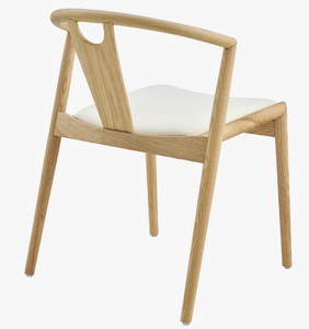 Silla de Comedor de Alta Calidad con Acabado de Madera Natural, Estilo Europeo, Muebles de Cocina Sencillos, Silla Tapizada de Ocio, Pedido al por Mayor - Product Image 6