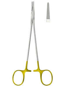 Portaagujas Dentales para Dentistas, 12, 14, 16, Mango Dorado Ergonómico, Pinza Manual para Agujas TC, Acero Inoxidable, Autoclavable, Quirúrgico - Product Image 4