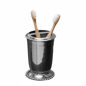 Gold Hammered Modern Metal <b>Toothbrush</b> <b>Holder</b> For Bathroom Unique Gold Bathroom Accessory Cup Organizer Cheap Price - Product Image 3