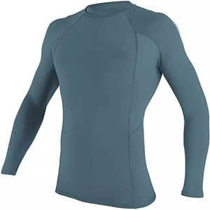 <b>Athletic</b> Rash Guard Swim Top Long Sleeve Quick Dry UV Shield Stretch Water Sports Training Shirt - Product Image 2