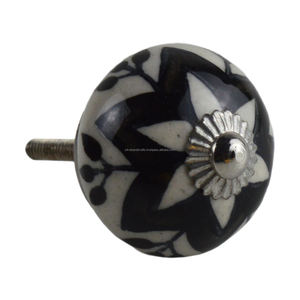 Poignées d'armoire en zinc de Style Antique Offre Spéciale boutons en céramique pour meubles armoire Design boutons de porte pour commode et tiroirs de cuisine - Product Image 5