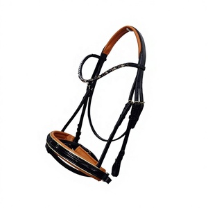 Brida de Cuero para Carreras, Cómoda y con Logotipo Personalizado, Venta al Por Mayor para Caballos - Product Image 1