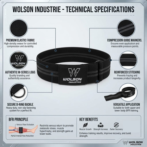 Bande de Résistance en Nylon Haute Performance Wolson Industry pour Entraînement de Fitness, Musculation, Mobilité et Utilisation en Salle de Sport - Product Image 3