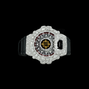 Montre G-Sh0ck Premium avec Moissanite VVS et Grands Diamants Sertis, Montre-Bracelet de Luxe avec Diamants, Prix le Plus Bas et le Meilleur de Tous les Temps - Product Image 3