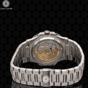 Montre de luxe Charm Jewells en acier inoxydable, mouvement mécanique analogique 40 mm, cadran lumineux, étanche 10 bars, date automatique, fonction push - Product Image 3