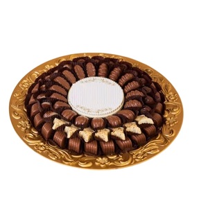 Bandeja de Servicio Elegante de Metal Dorado de Primera Calidad Hecha a Mano para Regalos y Ocasiones Especiales, Proveedores Mayoristas - Product Image 4