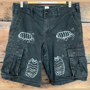 Pantalones Cortos Cargo de Lona Tejida para Hombre, Cintura Media, con Cierre de Cremallera, Secado Rápido, Logotipo y Colores Personalizados - Product Image 1