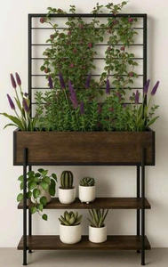 Support à plantes 3 niveaux, nouveau design, très vendu, pour jardin extérieur, balcon, véranda, cour, pelouse, mobilier de jardin - Product Image 4