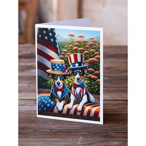 All American <b>Rat</b> Terrier Whimsical A7 Greeting Cards Pack of 8 Blank Note Cards with Envelopes 5x7 Size - Product Image 2
