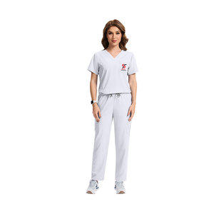 Uniforme médical Solid Trader au design épuré pour une esthétique de clinique moderne et une meilleure identification des personnelles, uniforme d'hôpital à ajustement optimal - Product Image 3