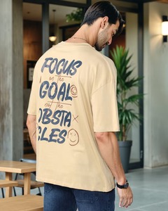 Camiseta de hombre con hombros caídos, oversize, de algodón, manga corta, informal, con estampado gráfico llamativo, estilo streetwear, top holgado. - Product Image 5