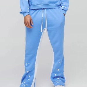 Ensemble de survêtement pour homme en molleton technique OEM, coupe classique, pantalon de survêtement et sweat à capuche, vêtements de sport pour homme - Product Image 4