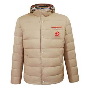 OEM Custom Printed Logo Hooded Canvas Winter Warm Puffer <b>Jacket</b> for <b>Men</b> Premium Quality Customized Design - Product Image 1